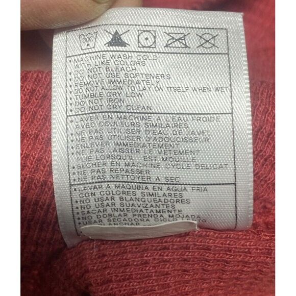 Nike Team Apparel Oklahoma Sooners Waffle Knit Shirt Maroon Gray Sz Large - Picture 10 of 10